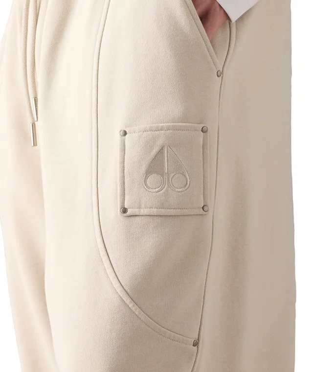 Moose Knuckles Downtown Cotton Joggers in Beige/Neutral Cotton & Cotton Blends, photo 5 of 8 from Harry Rosen