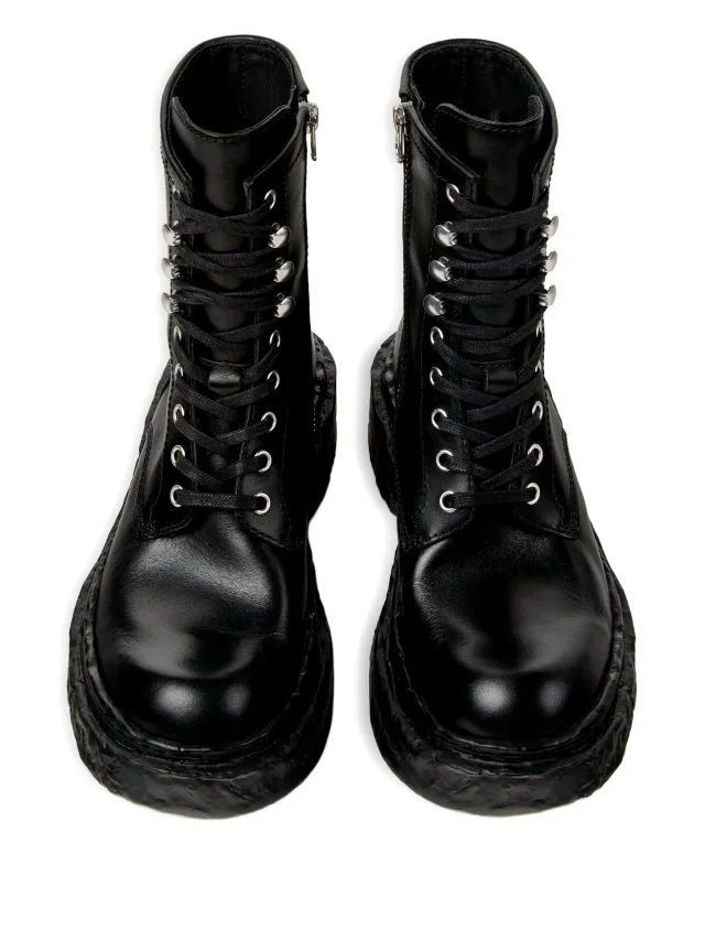 CamperLab Vamonos lace-up chunky-sole boots in Black, photo 4 of 5 from FARFETCH