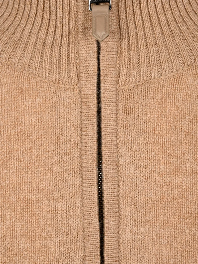 Canali Zip-Up Stand Collar Cardigan, photo 3 of 3 from SENSER