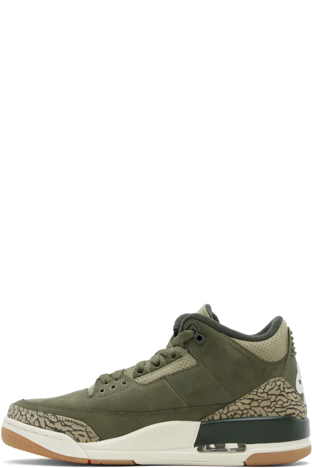 Nike Jordan Khaki Air Jordan 3 Retro Sneakers, photo 3 of 5 from SSENSE