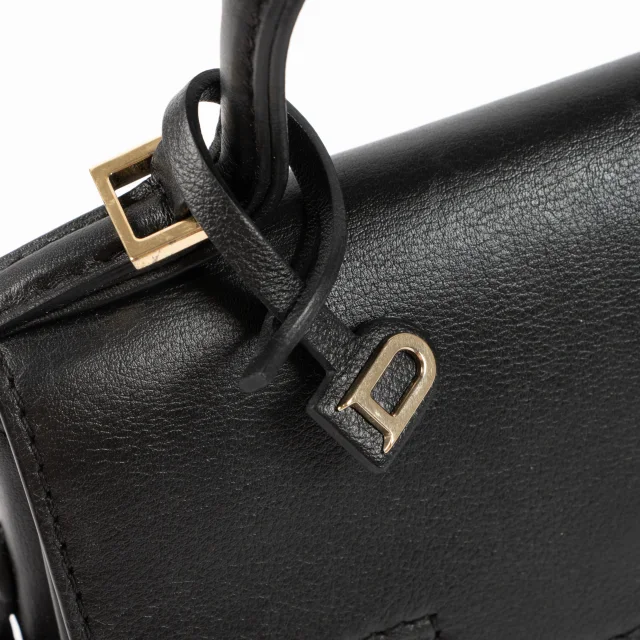 Delvaux Black Supple Calf Tempête Micro Bag in Black Calfskin from Labellov, photo 8 of 8
