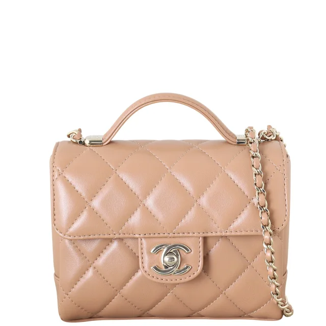 Chanel Retro Twist Top Handle Flap Mini in Lambskin from Luxe.It.Fwd