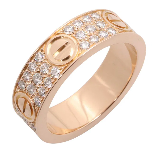 Cartier Love Pavé Diamond Au750 Ring Size 18 from LuxUness