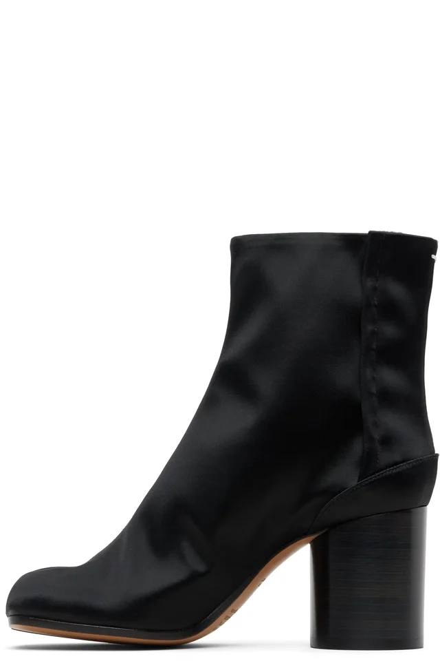 Maison Margiela Black Tabi Ankle Boots, photo 3 of 5 from SSENSE