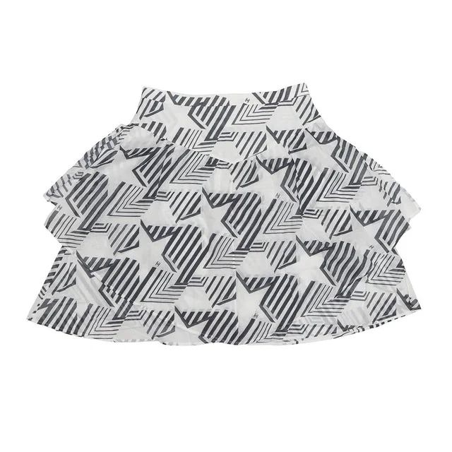 Chanel Skirt Size 38 White/BlackP74305-V65948-MB103 Cotton100% in White from GALLERY RARE
