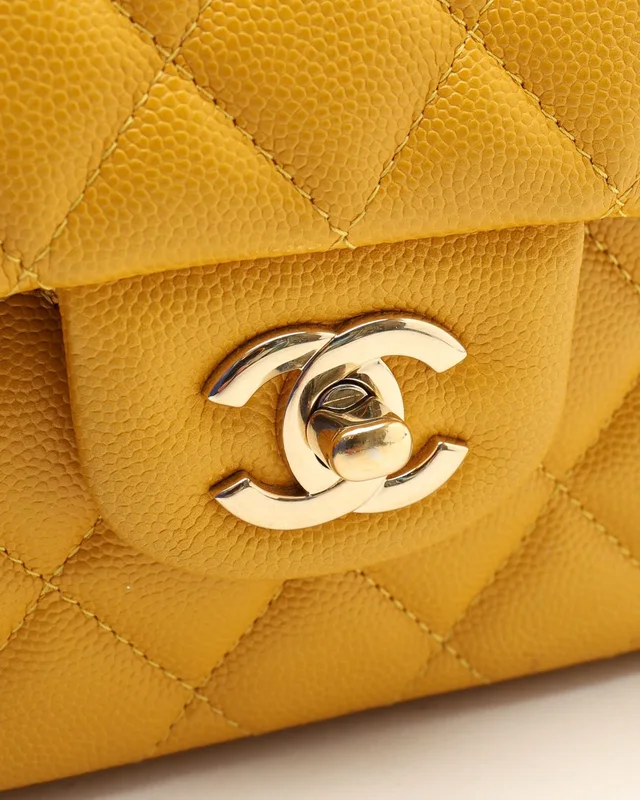Chanel Classic Caviar Small Double Flap Bag in Caviar leather from A Retro Tale, photo 6 of 10