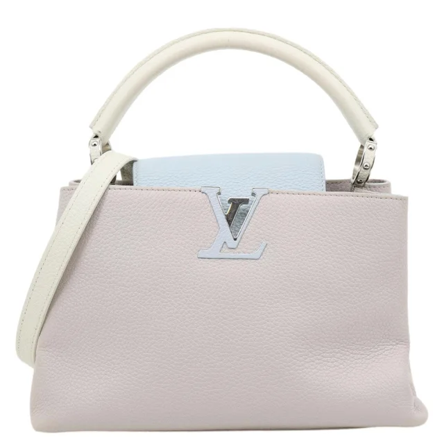 Louis Vuitton Capucines PM Taurillon Leather Crossbody Bag Tricolor in Leather from Dallas Designer Handbags