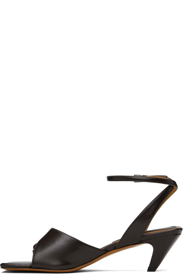 Stella McCartney Brown Stella Spur Kitten Heeled Sandals, photo 3 of 5 from SSENSE