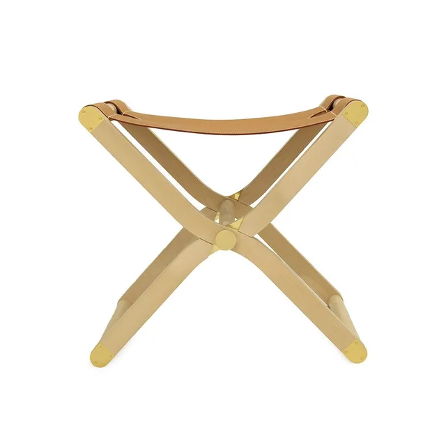 Hermès Chair Pippa Taurillon Clemence Leather Maple Interior Folding in Clemence leather from The Reluxe