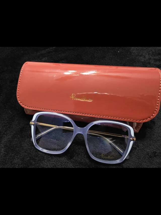 Pomellato Lavender Square Sunglasses With Coral Case from Poshmark