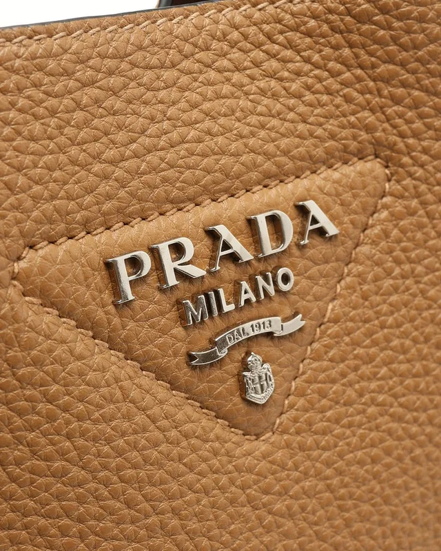 Prada Small Caramel Leather Tote Bag in Leather from A Retro Tale, photo 6 of 10