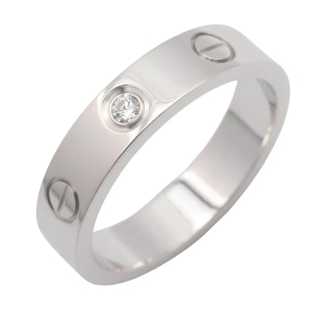 Cartier Mini Love Ring Au750 Diamond Ring Size 8.5 from LuxUness