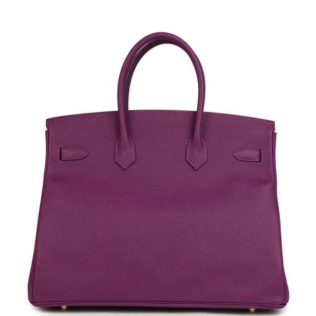 Hermès Birkin 35 Anemone Epsom Gold Hardware in Epsom leather from Madison Avenue Couture, photo 4 of 9