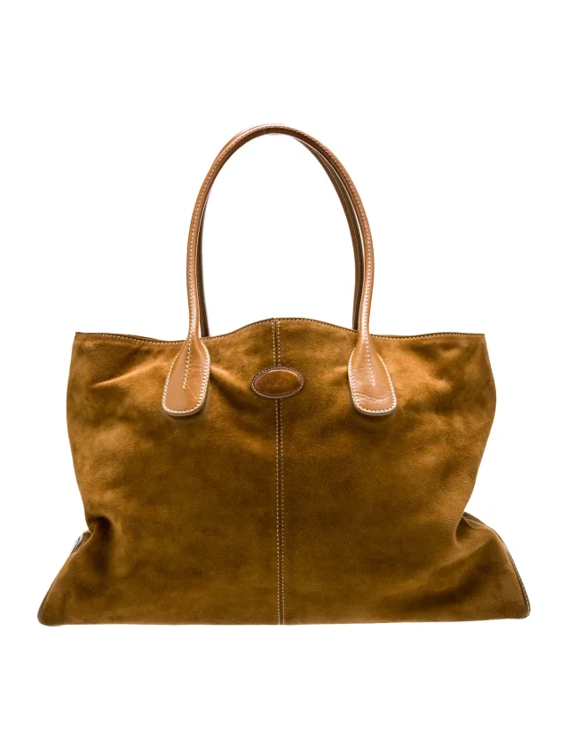 Tod's Tote Other bag in Gold Suede from The RealReal
