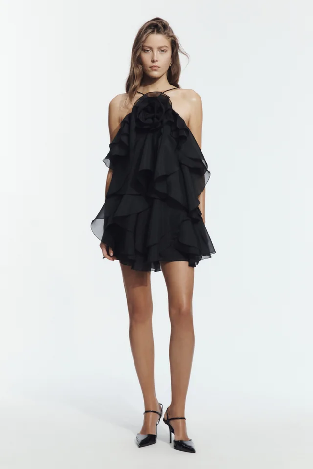 AJE Pandorea Layered Mini Dress in Black from Aje, photo 1 of 1