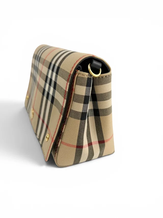 Burberry Check Hampshire Crossbody in Leather from Season 2 Consign, photo 3 of 5