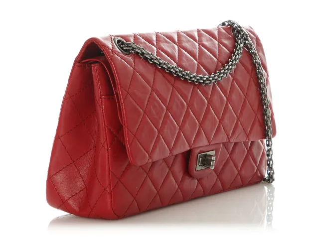 Chanel Red Quilted Aged Calfskin Reissue 226 in Red Calfskin from Ann's Fabulous Finds, photo 6 of 10