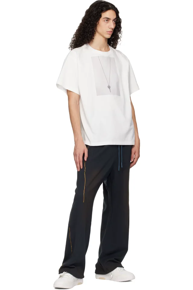 White & Off-White Slim Out Of Office Sneakers, photo 5 of 5 from SSENSE