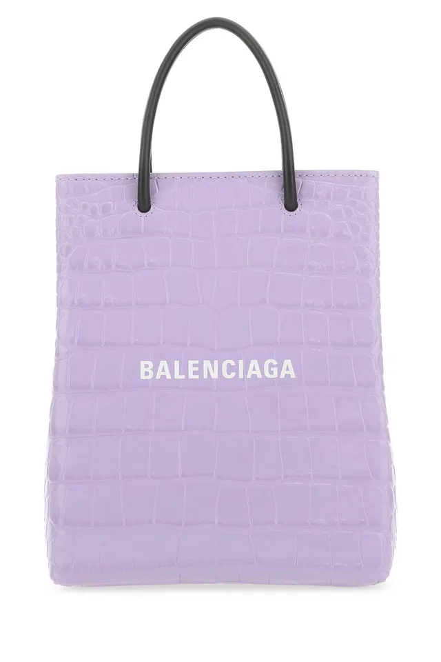 Balenciaga Cover Tote Bag — Purple in Purple Calfskin from HEWI
