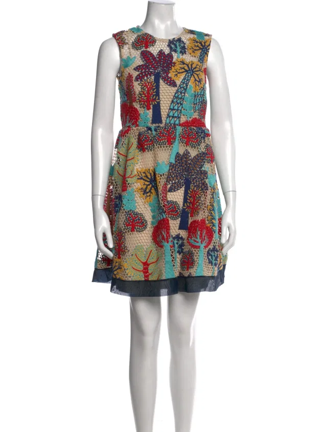 REDValentino Floral Print Mini Dress in Red from The RealReal