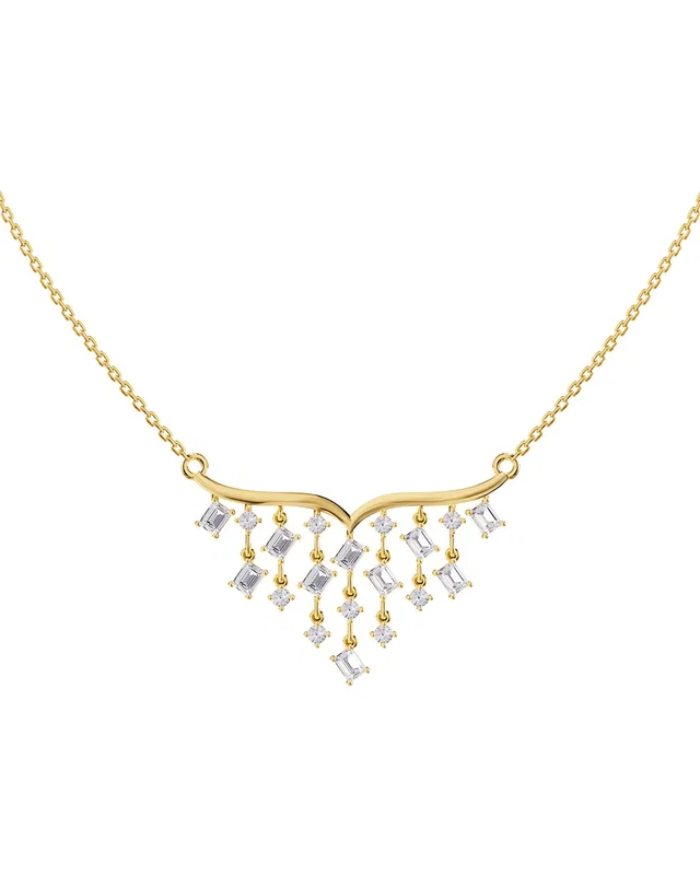 Lab Grown Diamonds 18K Vermeil 2.90 ct. tw. Lab-Grown Diamond Pendant Necklace, image 1 of 1 from Rue La La
