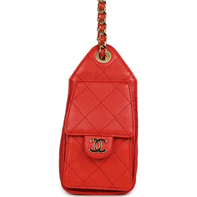 Chanel Mini 25 Hobo Bag Red Caviar Gold Hardware in Red Caviar leather from Madison Avenue Couture, photo 2 of 2