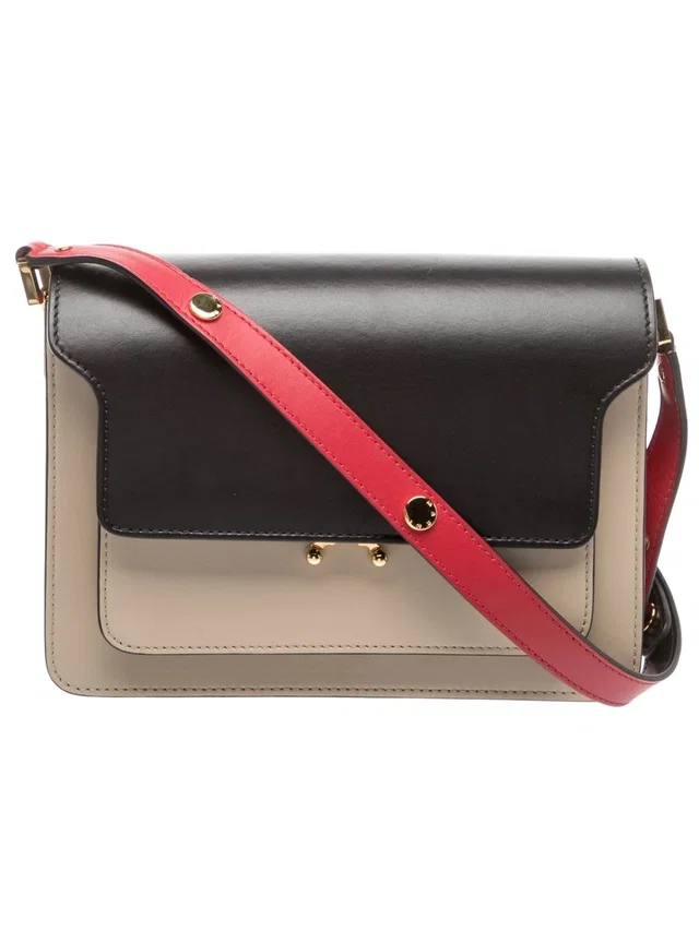 Marni Trunk Mini Tricolor Crossbody Bag in gold from Poshmark