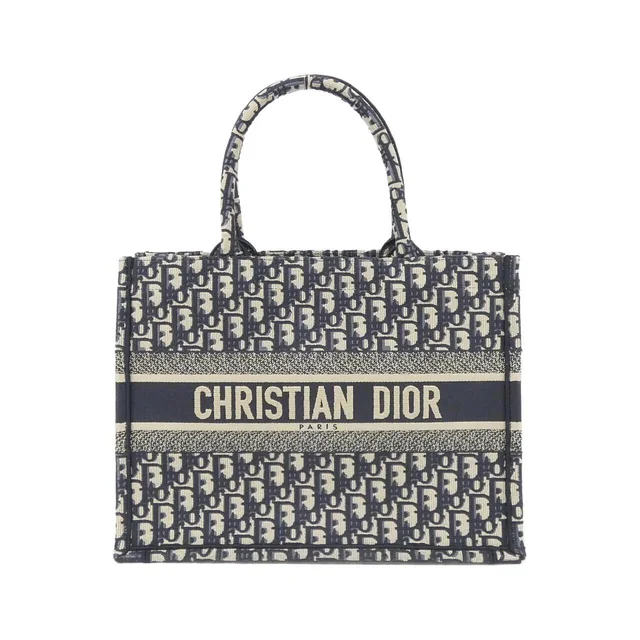 OBLIQUE DIOR Book Tote Medium M1296ZRIW Bag in BLUE canvas from KOMEHYO