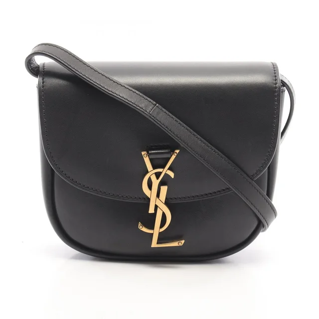 Saint Laurent Shoulder Bag Kaia Small Black Leather in Black Leather from The Reluxe