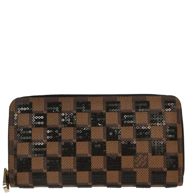 Louis Vuitton Sequins Damier Paillettes Zippy Long Wallet N63173 in Canvas from AMORE Vintage Tokyo