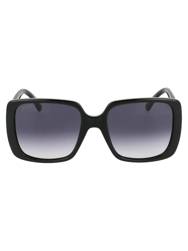 Gucci Gg0632s Sculpted Injected Frame Sunglasses — Black in Black from HEWI