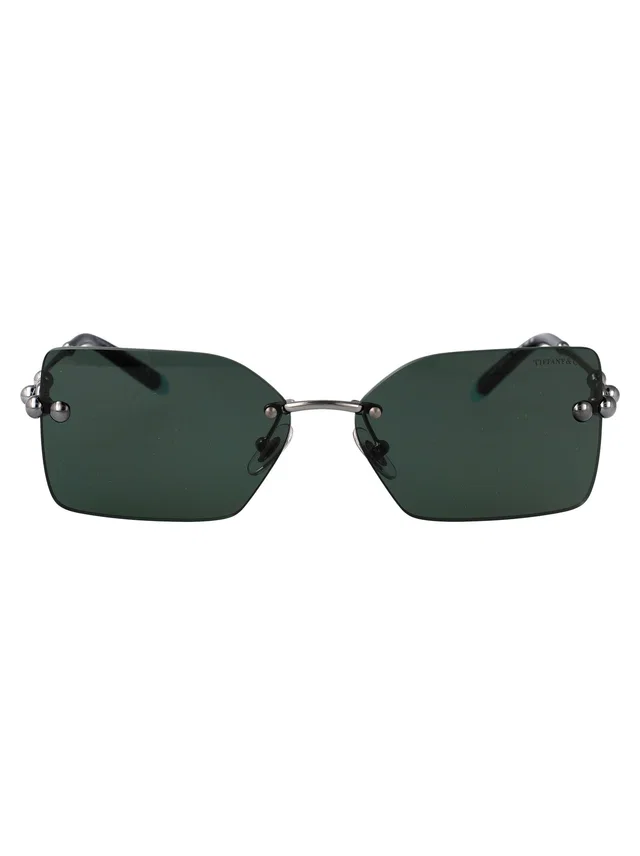 Tiffany & Co. 0tf3088 Rimless Metal Sunglasses — Green in Green from HEWI