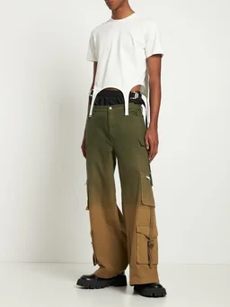 Dion Lee Cropped T-shirt with distinctive details in 100% Cotton, photo 2 of 5 from LUISAVIAROMA