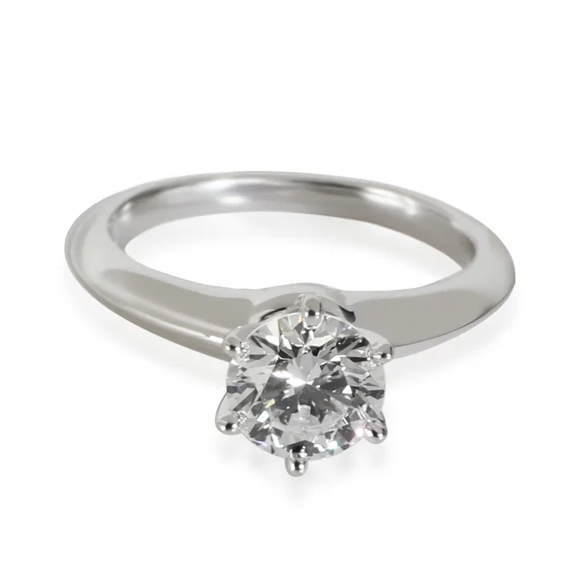 Tiffany & Co. Solitaire Engagement Ring Platinum H Vs2 1.02 Ctw 950 from HEWI