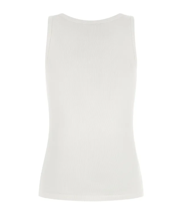 Courrèges Ribbed Zip-Front Tank Top, photo 2 of 8 from SENSER