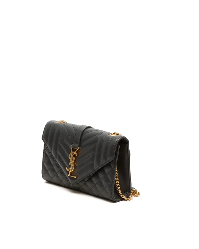 Saint Laurent Triquilt Envelope Chain Bag in Leather from A Retro Tale, photo 2 of 2