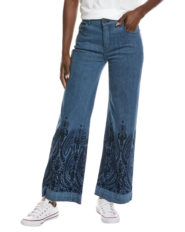 Kobi Halperin Shira Print Denim Pant, image 1 of 1 from Gilt
