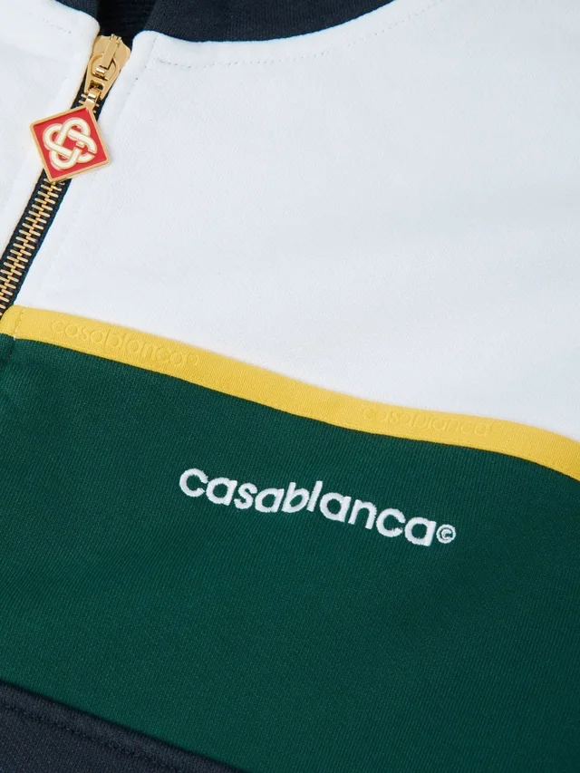 Casablanca COLOUR-BLOCK ZIP-UP HOODIE, photo 3 of 3 from SENSER