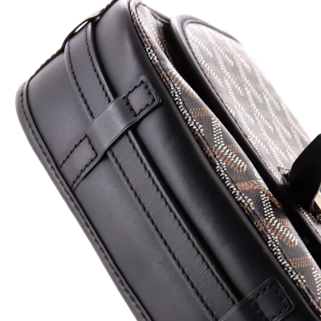 Goyard Belvedere II Messenger Bag Coated Canvas PM in black Coated canvas from Rebag, photo 6 of 7