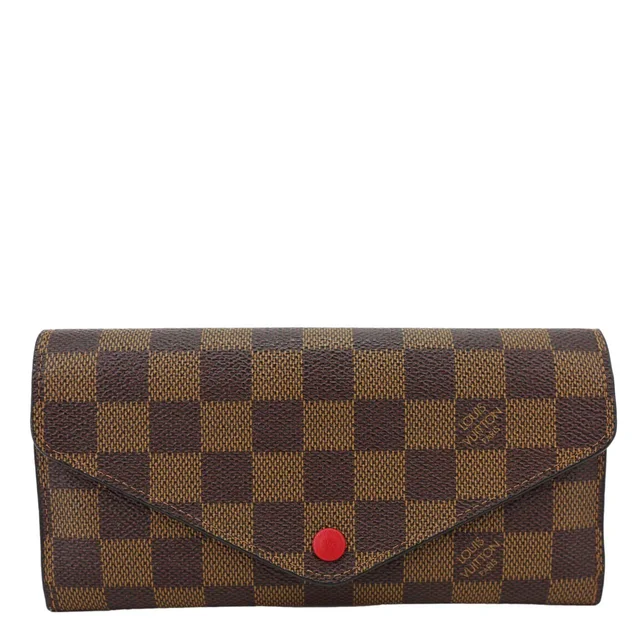 Louis Vuitton Josephine Damier Ebene Wallet Brown in Brown Coated canvas from Dallas Designer Handbags