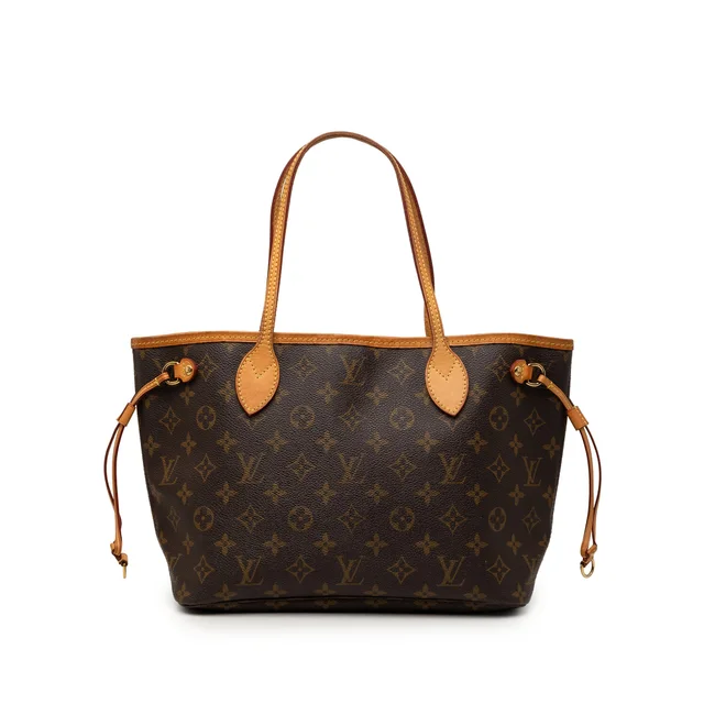 Brown Louis Vuitton Monogram Neverfull PM Tote Bag in Brown Coated canvas from Designer Revival, photo 1 of 1
