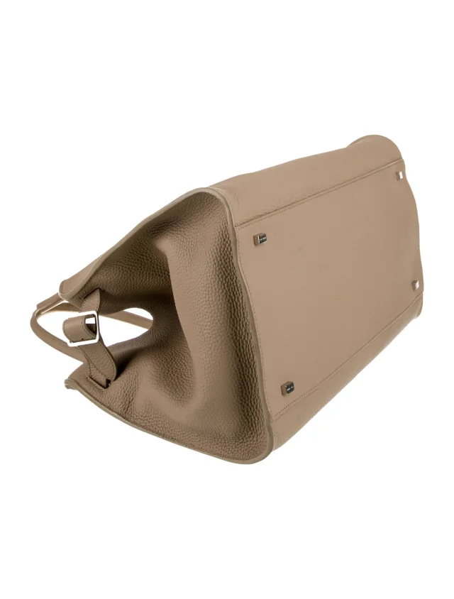 The Row Shoulder Bag handbags, wallets & cases in Silver Calfskin from The RealReal, photo 5 of 6