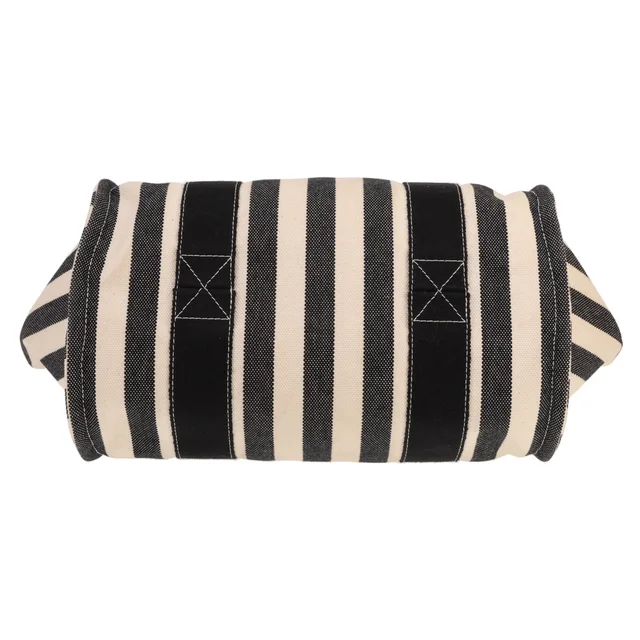 Hermès handbag in beige and black canvas in Black Canvas from Collector Square, photo 2 of 4