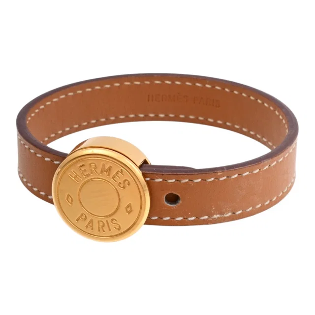 Hermès 2006 Production Series Bracelet S Natural/White in White Epsom leather from VINTAGE QOO TOKYO
