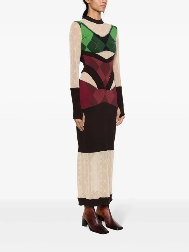 Marine Serre Wool Long Dress, photo 5 of 5 from Balardi