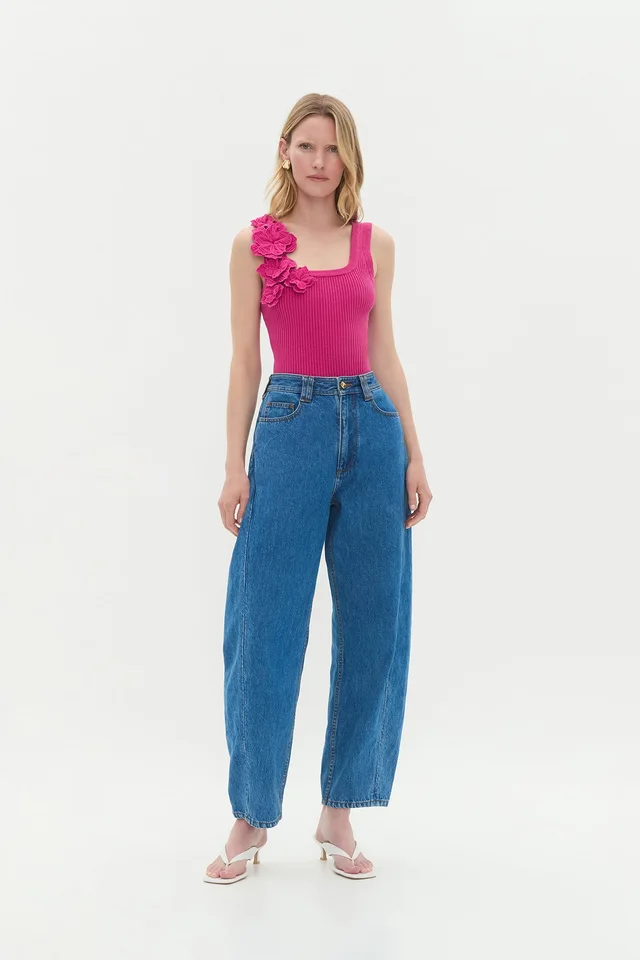AJE Splendour Flower Knit Tank in Pink from Aje, photo 1 of 1