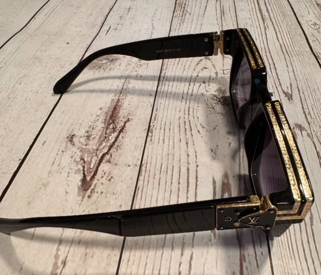 Louis Vuitton 1. Millionaires Sunglasses – Black / Gold (Virgil Abloh Design) in Black from Oxfam Online Shop, photo 6 of 12