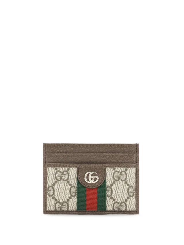 Gucci Ophidia Card Case — Beige Cases in Beige Canvas from HEWI