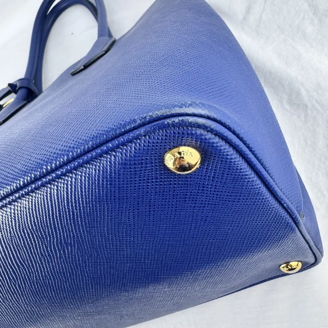 Prada Saffiano Cuir Double Medium Tote Bag in Metal, Saffiano, Saffiano Leather from Reowned, photo 11 of 11