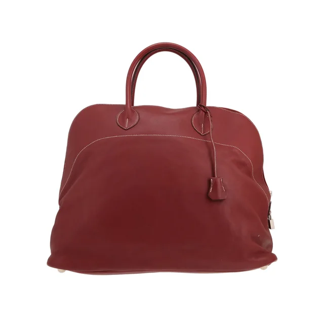 Hermès Bolide Relax travel bag in Red Calfskin from Collector Square, photo 2 of 5